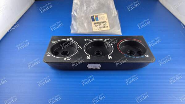 Façade de commande de chauffage ventilation - avec climatisation - PEUGEOT 205 - 6451B5- 1