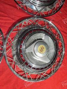 Jeu de 4 enjoliveurs avec papillons - CITROËN DS / ID - thumb-7