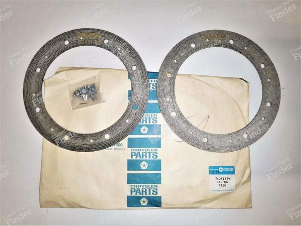 Garnitures d'embrayage - HILLMAN-CHRYSLER-TALBOT Avenger / Sunbeam - 75062179