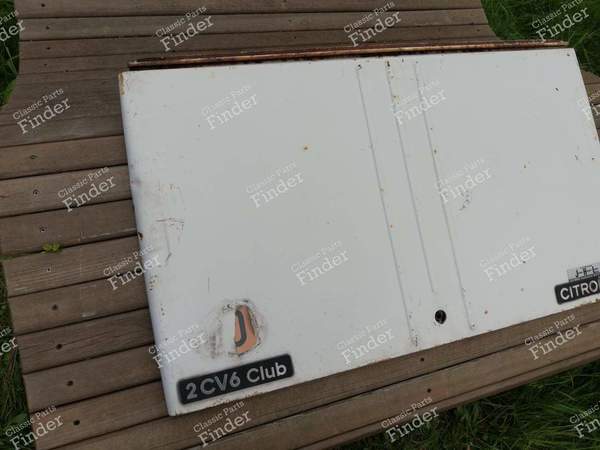 White 2CV6 Club trunk door - CITROËN 2CV - 1