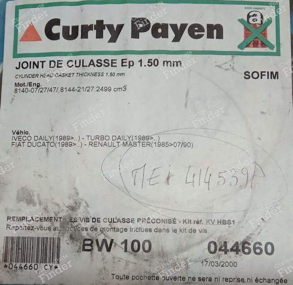 Cylinder head gasket 1.5mm - RENAULT Master - 044660- 1