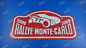 Plaque officielle 77ème RALLYE MONTE-CARLO 2009 - PEUGEOT 207