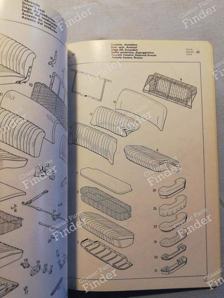 Spare parts catalog - MERCEDES BENZ 180 / 190 (W120 / W121) (Kleiner Ponton) - 8000-9.55KS- 6