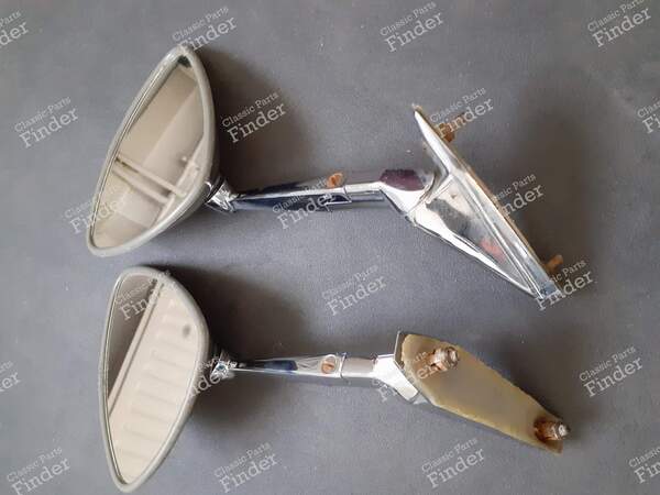 2 lange Rückspiegel aus Edelstahl - CITROËN DS / ID - TPRT 90- 2