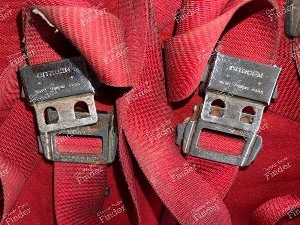 Red seat belt set - CITROËN DS / ID - 7