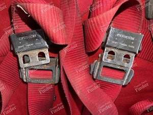 Red seat belt set - CITROËN DS / ID - thumb-7