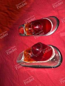 Paire de cabochons de feu arrière chromés - RENAULT 4 / 3 / F (R4) - thumb-5