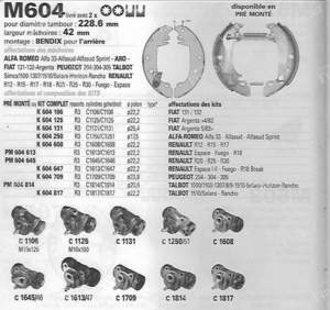 Mâchoires de frein arrière - ALFA ROMEO 33 - M604- thumb-2
