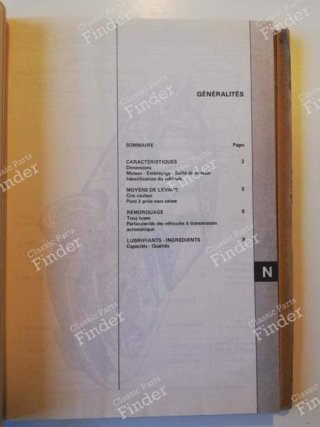 M.R. 219 - Repair manual - RENAULT Fuego - 7701446221- 2
