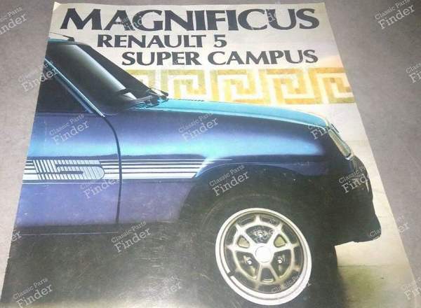 Publicité d'époque de Renault 5 Super Campus - RENAULT 5 / 7 (R5 / Siete) - 13 138 05- 0
