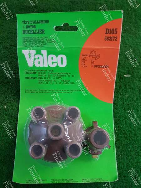 Rotor and distributor head - Renault and Peugeot, including R5 Alpine - RENAULT 5 / 7 (R5 / Siete) - D105 582172