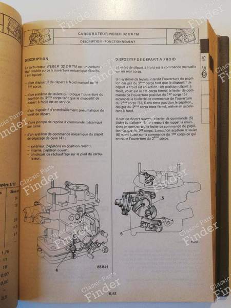 Werkstatt-Handbuch - M.R.242 - Mechanik - RENAULT 9 / Alliance / Broadway / 11 / Encore (R9 / R11) - 7711073711- 6
