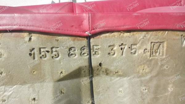 Rote Leder-/Vinyl-Sitzbank für Golf 1 Cabriolet - VOLKSWAGEN (VW) Golf I / Rabbit / Caddy / Jetta - 155 885 375 / MZL 3058- 5