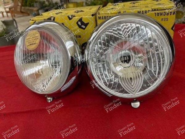 Pair of complete headlights - RENAULT 4 CV - ABTP 496- 4