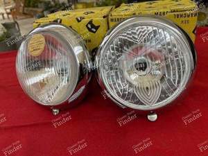 Pair of complete headlights - RENAULT 4 CV - ABTP 496- thumb-4