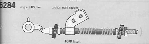 Flexibles avant - FORD Escort / Orion (MK5 & 6) - F6273/F6284- 4
