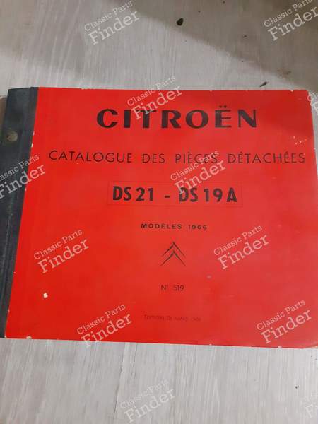 Ordner Ersatzteilkatalog - DS 21 und DS 19A - CITROËN DS / ID - 519- 0