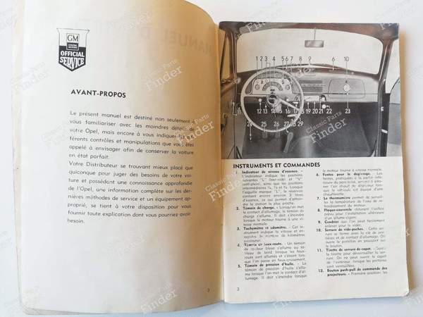 Wartungshandbuch - OPEL Olympia Rekord - OM-5317-F- 1