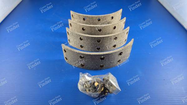 Satz von 4 Bremsbackenbelägen für die Hinterradbremse - RENAULT 15 / 17 (R15 - R17) - 520534- 2