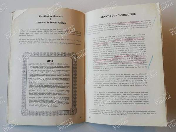 Wartungshandbuch - OPEL Olympia Rekord - OM-5317-F- 6