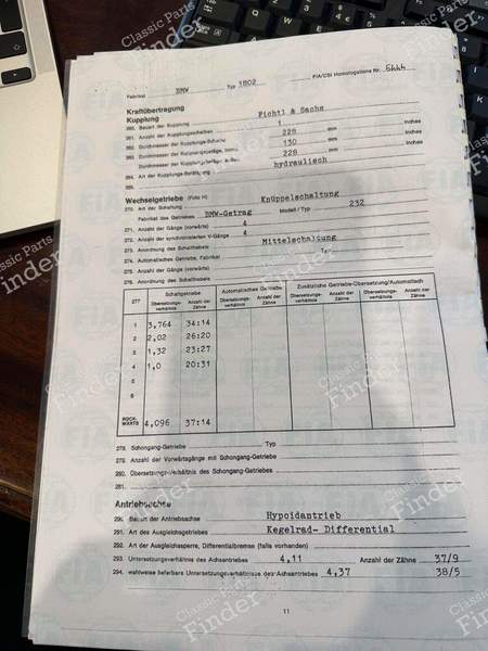 Boîte de vitesses 4 vitesses à coupe droite Getrag 232 avec embrayage à palettes - BMW 3 (E21) - 3