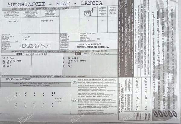 Zylinderkopfdichtung - FIAT Panda - 10015300- 2