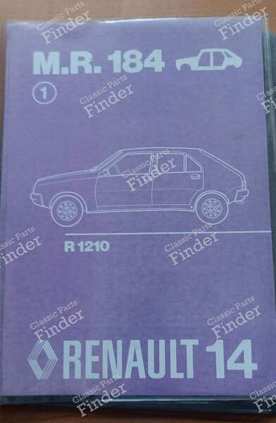 Repair Manual - M.R. 184 - RENAULT 14 (R14) - 7701440249- 0