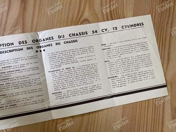 Advertising brochure - HISPANO-SUIZA J12 - 1