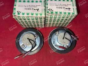 Original red tail lights 2 studs - CITROËN Ami 6 / Dynam - 1599R / 599R- thumb-3