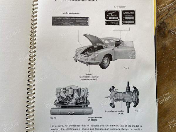 Manuel d'utilisation PORSCHE 356 C USA - PORSCHE 356 - W31e- 8