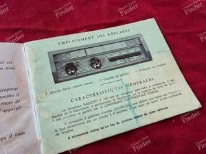 Genuine car radio Owner's manual - CITROËN DS / ID - Radioën S191- thumb-3
