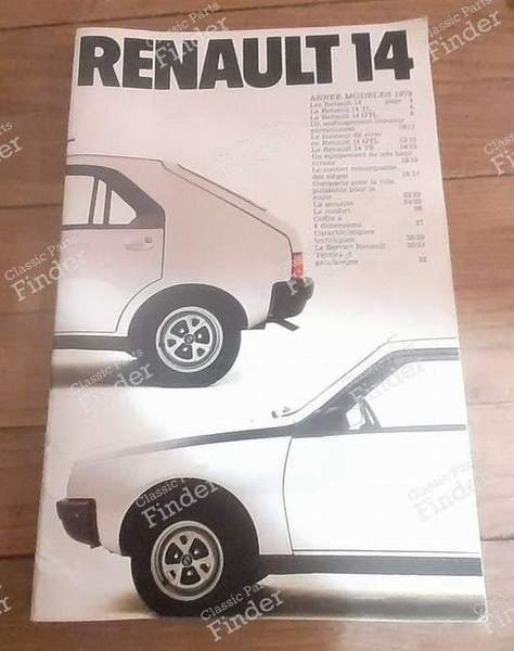 Advertising booklet - Phase 1 - RENAULT 14 (R14) - 18.108.14- 0