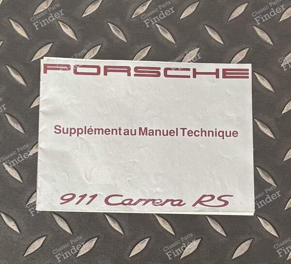 Supplement to the Technical Manual - Carrera RS - PORSCHE 911 (964) - 0