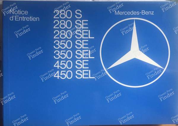 Service manual - MERCEDES BENZ S (W116) - 1165846196- 0