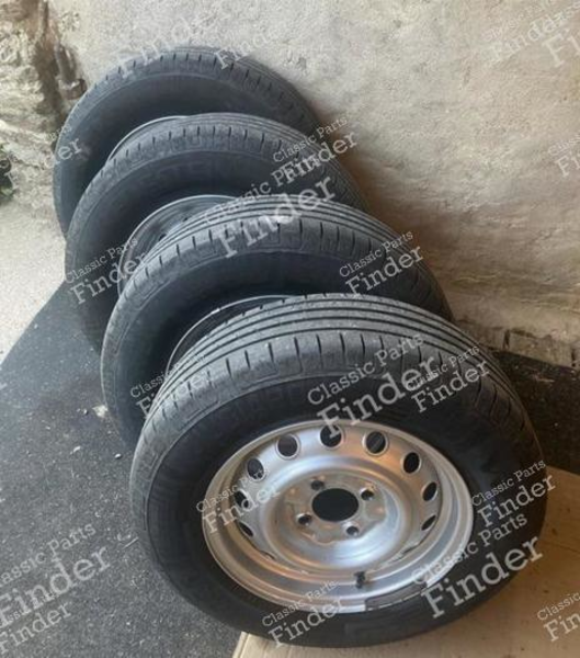 4 original steel rims - ALFA ROMEO Giulia Sprint GT / GTV / GTC / GTA (105/115 Coupés) - 0