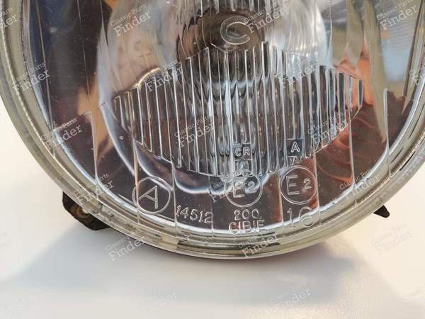 Cibié 200 headlight optics for R8, R10, R4, Dauphine... - RENAULT 4 / 3 / F (R4) - 2