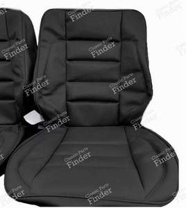 PAIR OF SEAT COVERS SKAI BLACK SPORTLINE W124 - MERCEDES BENZ E (W124) - thumb-1