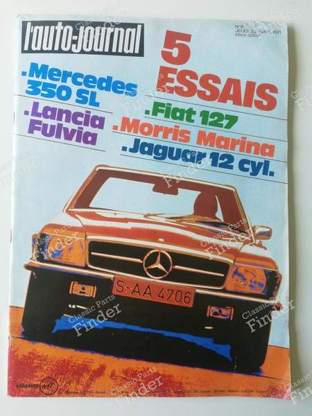 L'Auto-Journal - April 22, 1971 - MERCEDES BENZ SL (R107) - #8- 0