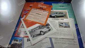 Rare lot of 9 leaflets - Citroën network sales force - CITROËN Visa / C15 - thumb-1