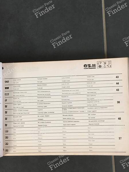 Spare Parts Manual - PR 907 (6th Edition) - RENAULT 12 / Virage (R12) - 7701437674- 2