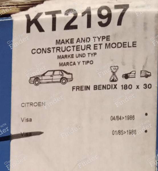BENDIX Hinterradbremsen-Kit - CITROËN Visa / C15 - KT2197- 5