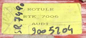 Rotule inférieure coté droit suspension avant - AUDI 80 / 4000 / 5+5 (B2) - RTK7006- thumb-4