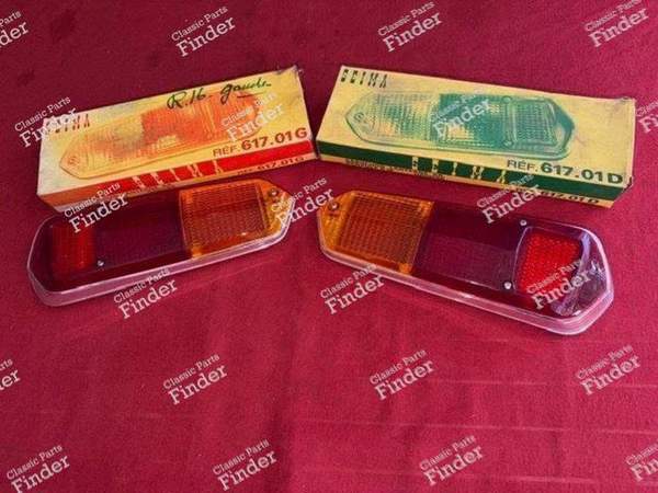 Pair of taillight caps - Phase 1 - RENAULT 16 (R16) - 617.01G / 617.01D- 0