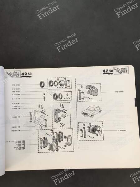 Spare Parts Manual - PR 907 (5th Edition) - RENAULT 12 / Virage (R12) - 7701436612- 5