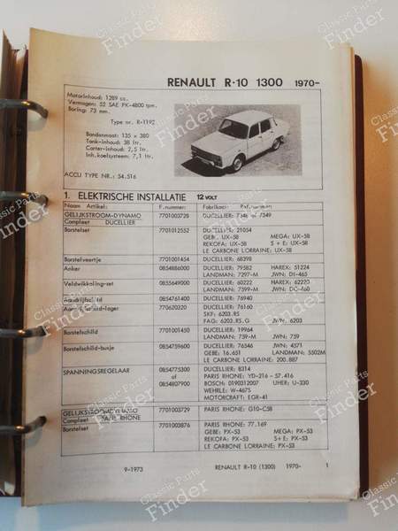 Spare parts manual - RENAULT 4 / 3 / F (R4) - 3