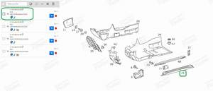 TÜRSCHWELLENGRILL - MERCEDES BENZ SL (R129) - A12968003359A91- thumb-4