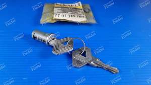 Barillet de bouchon de réservoir avec 2 clés siglées du losange - RENAULT 21 (R21) - 7701349789- thumb-1