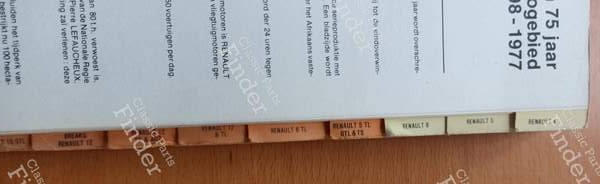 Technical Specifications Manual - Renault Model Lineup, 1978 - RENAULT 12 / Virage (R12) - 1