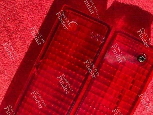 Zwei originale rote SEIMA-Rückseiten-Cabochons - CITROËN SM - 6