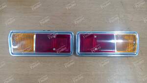 Pair of tail lights - Full chrom trim - RENAULT 12 / Virage (R12)
